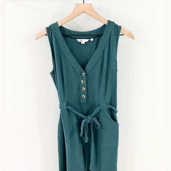 Boden Bryony Jersey Jumpsuit In Green Size 4R - Picture 4 of 7